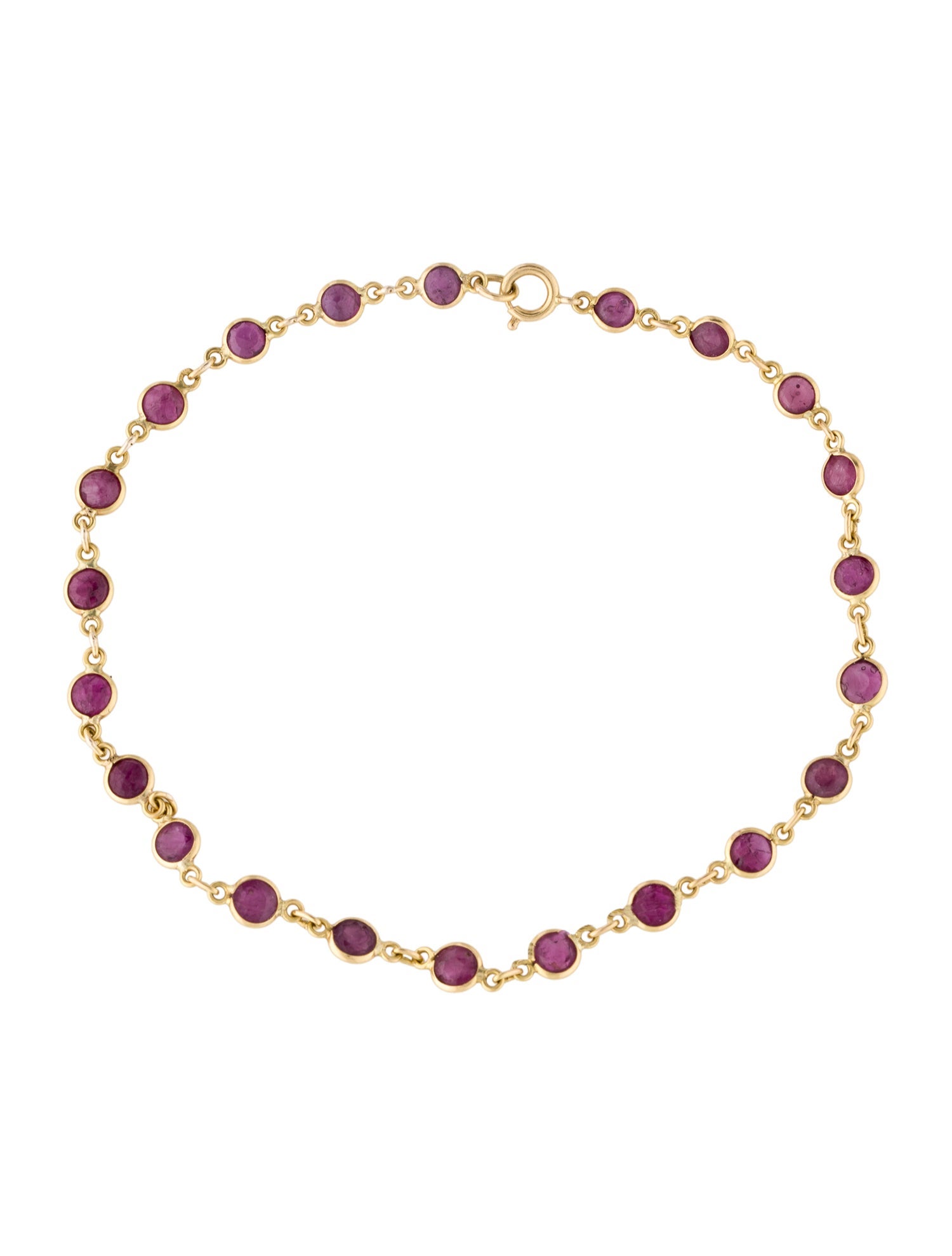 Bracelet 14K 2.90ctw Ruby Station