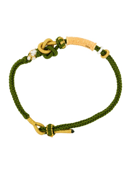 Bracelet 24K 'Blessing' Tube Bead Adjustable Wrap Bracelet