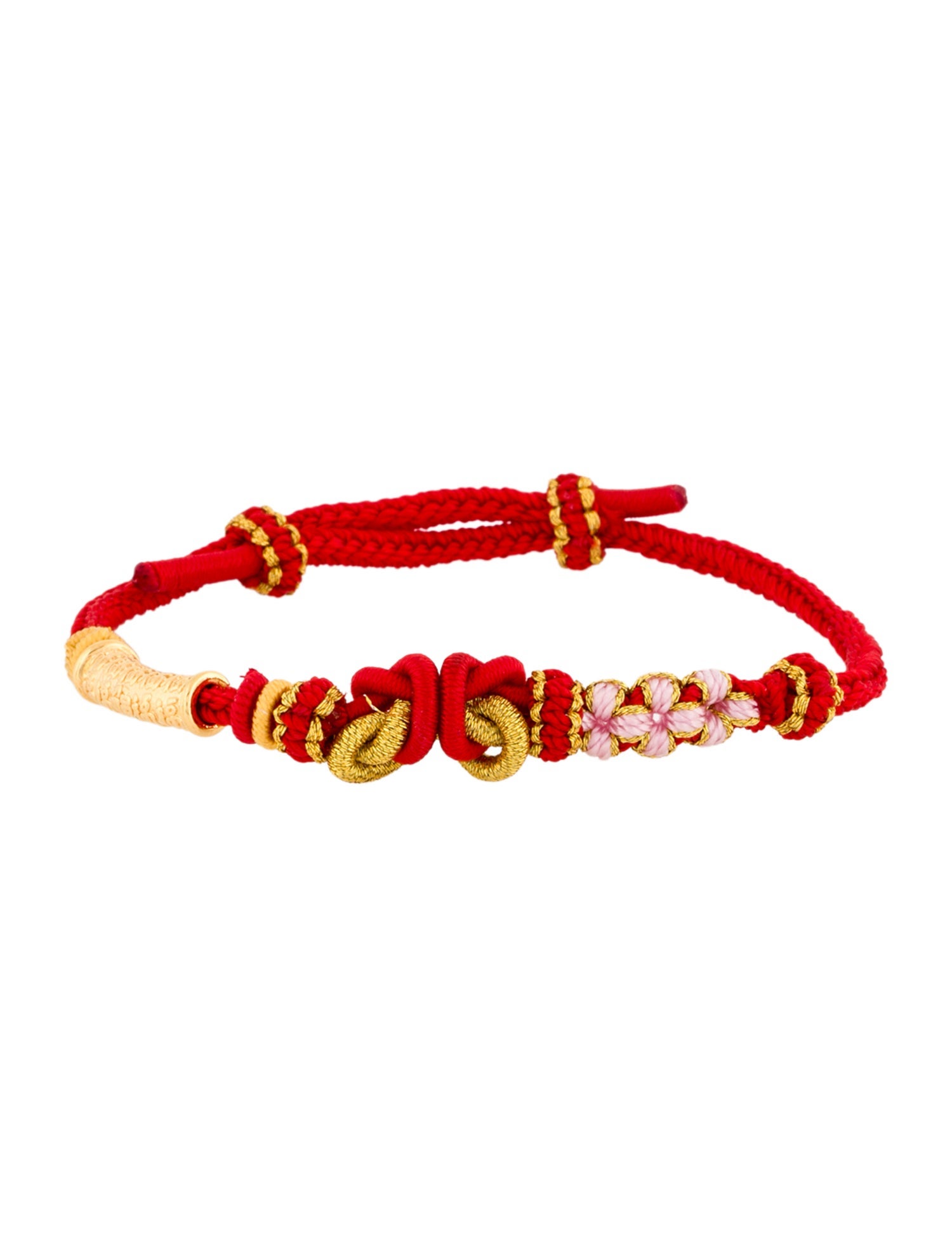 Bracelet 24K 'Blessing' Tube Bead Adjustable Wrap Bracelet
