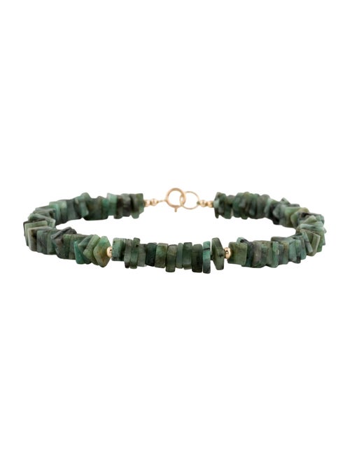 Bracelet 14K Emerald Bead Bracelet