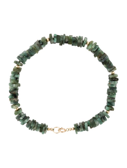 Bracelet 14K Emerald Bead Bracelet