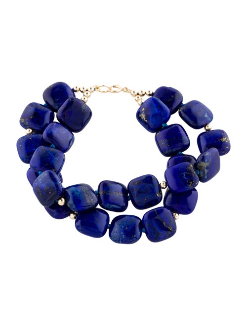 Bracelet 14K Lapis Lazuli Bead Bracelet