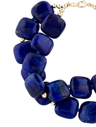 Bracelet 14K Lapis Lazuli Bead Bracelet