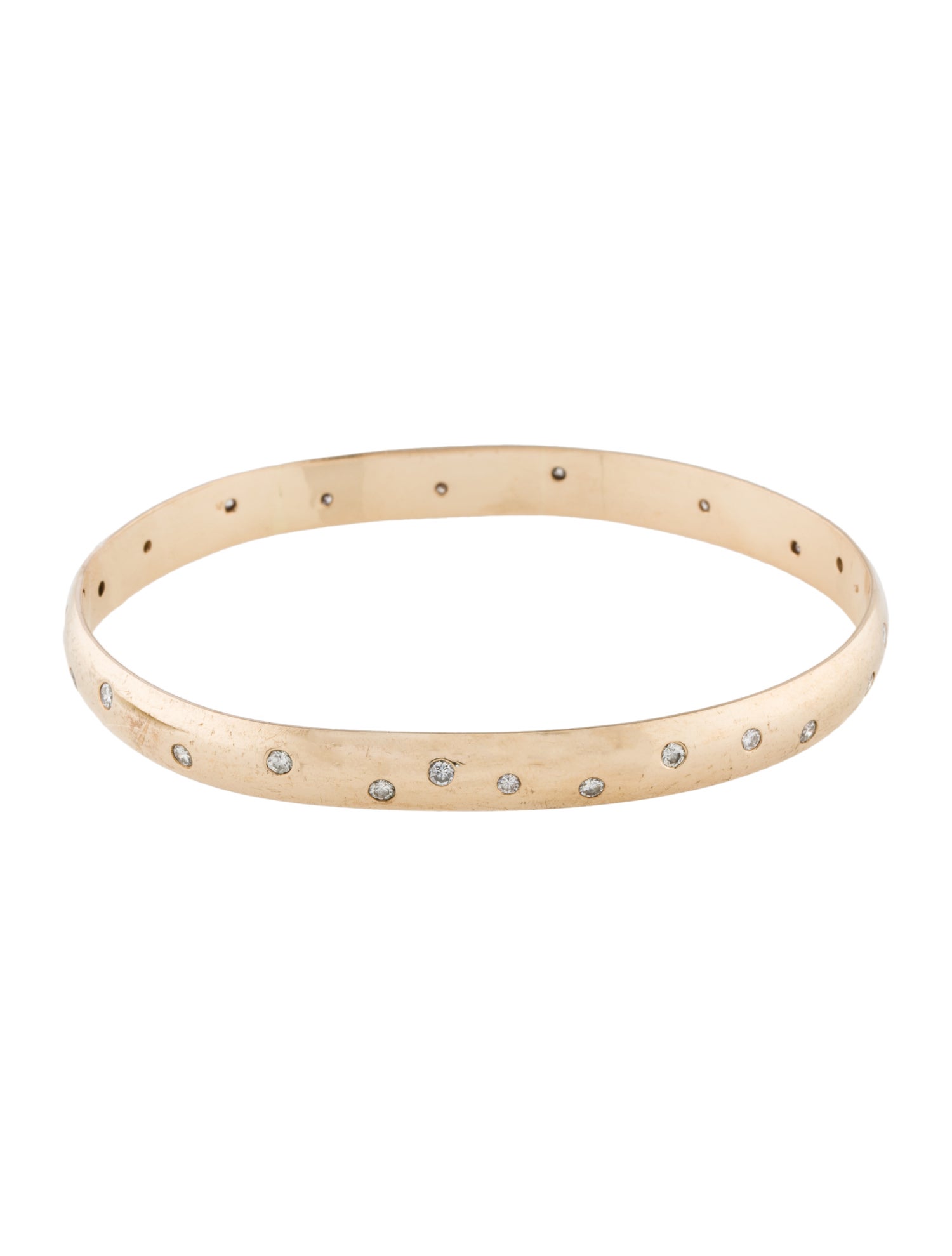 Bracelet 14K Diamond Bangle Bracelet