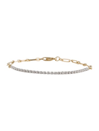 Bracelet 14K Diamond Link Bracelet