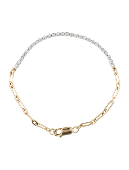 Bracelet 14K Diamond Link Bracelet