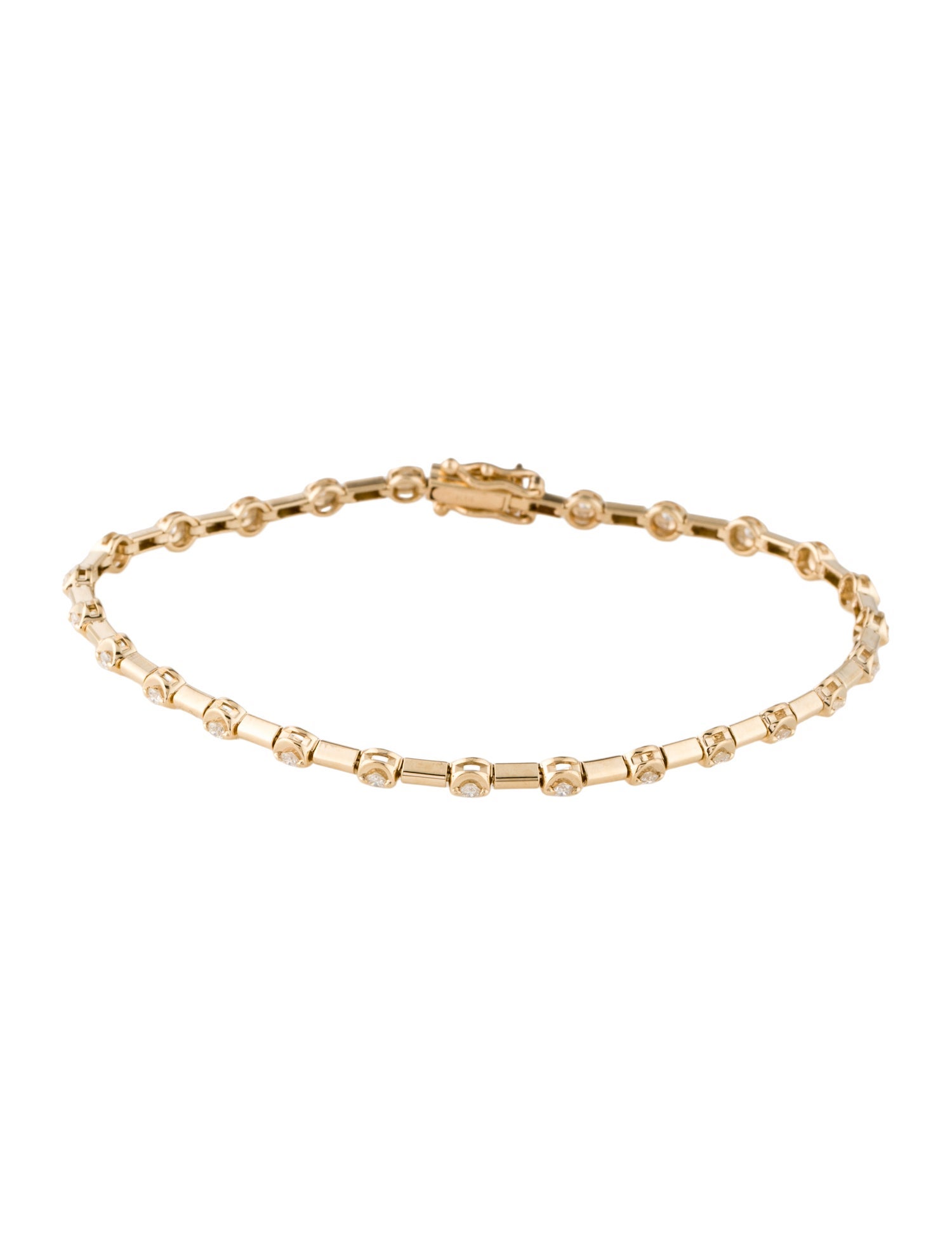 Bracelet 14K Diamond Link Bracelet
