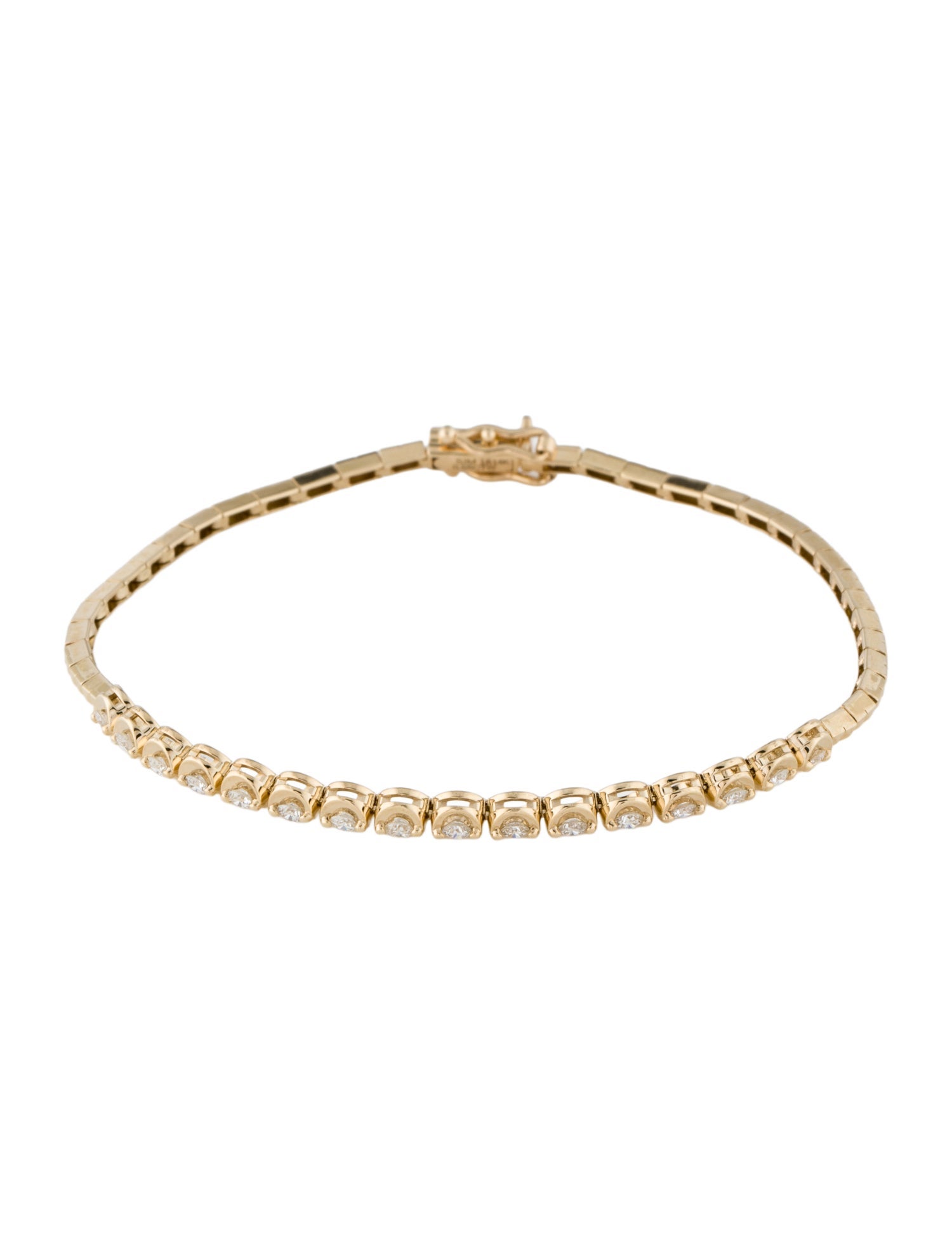 Bracelet 14K Diamond Link Bracelet