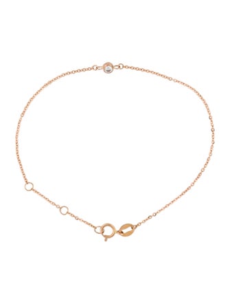 Bracelet 18K Diamond Station Charm Bracelet