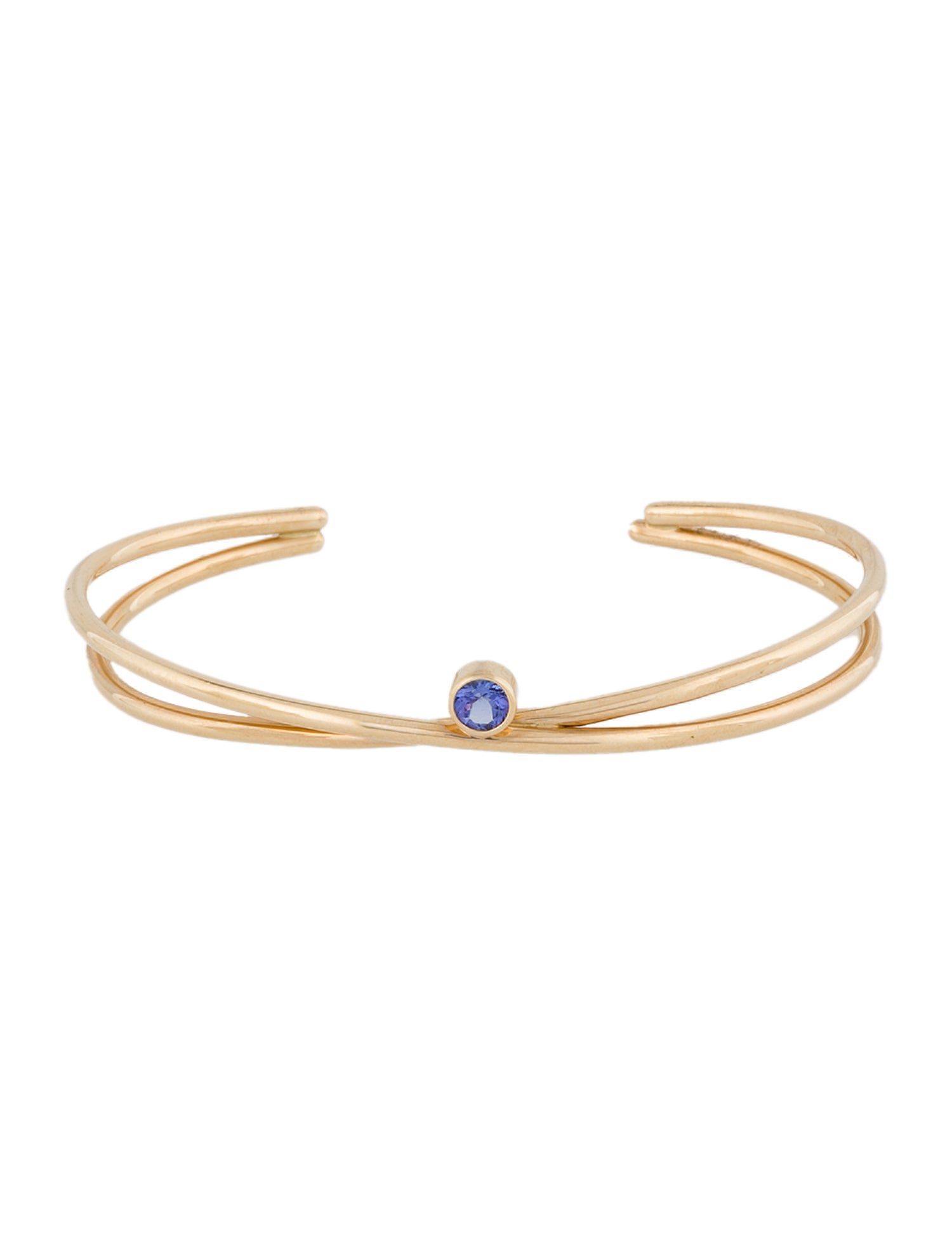Bracelet 14K Tanzanite Cuff
