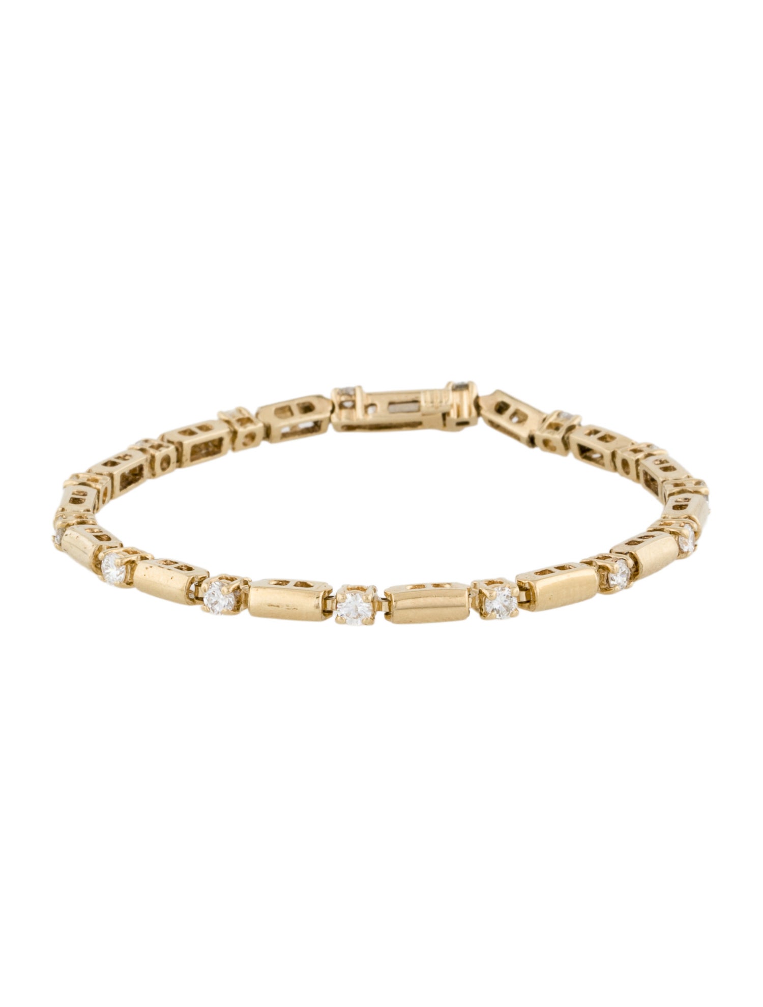 Bracelet 14K 1.05ctw Diamond Link Bracelet