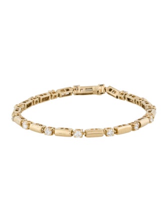 Bracelet 14K 1.05ctw Diamond Link Bracelet