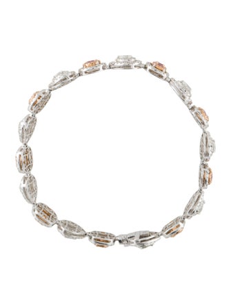 Bracelet 18K 4.40ctw Diamond Tennis Link Bracelet