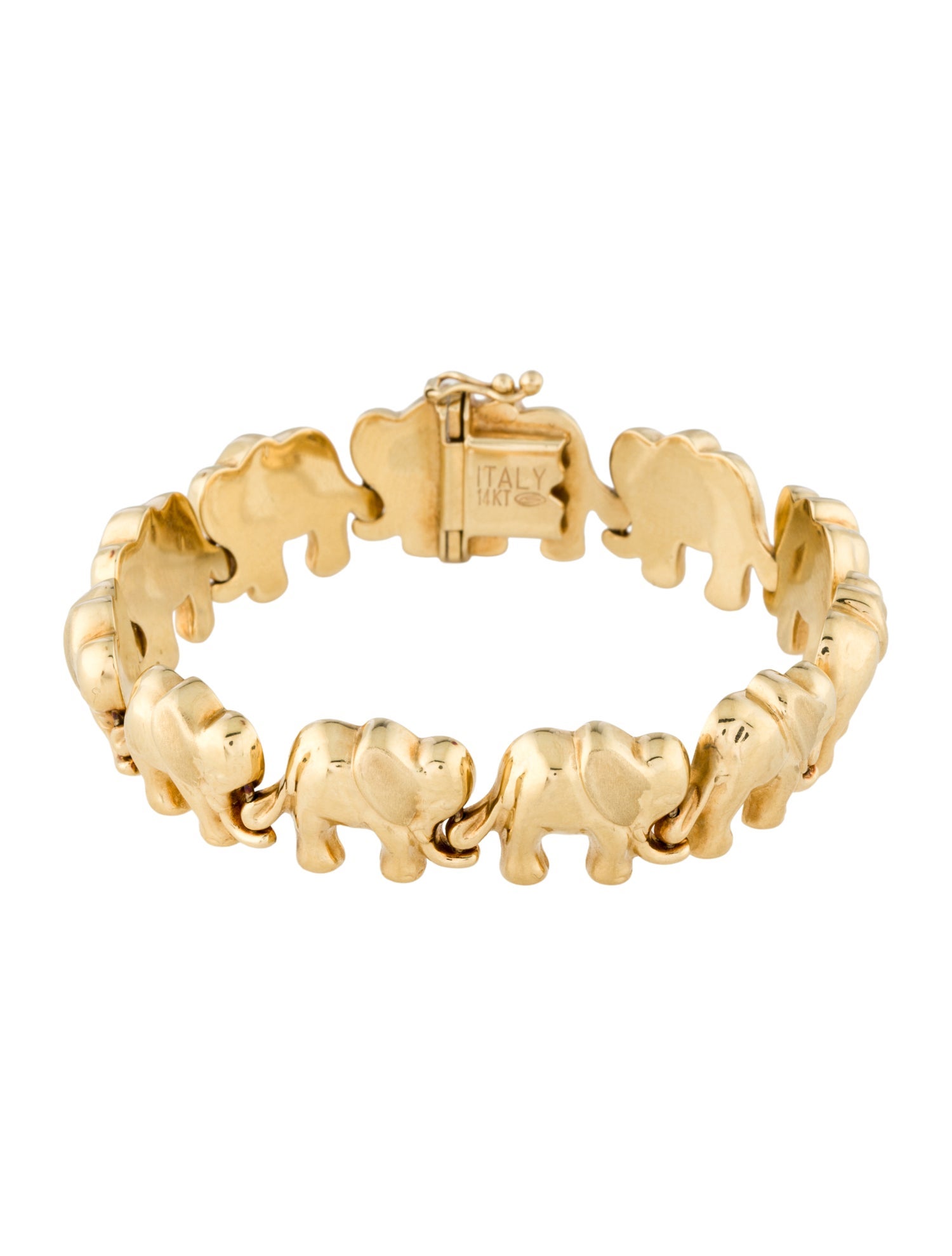 Bracelet 14K Elephant Link