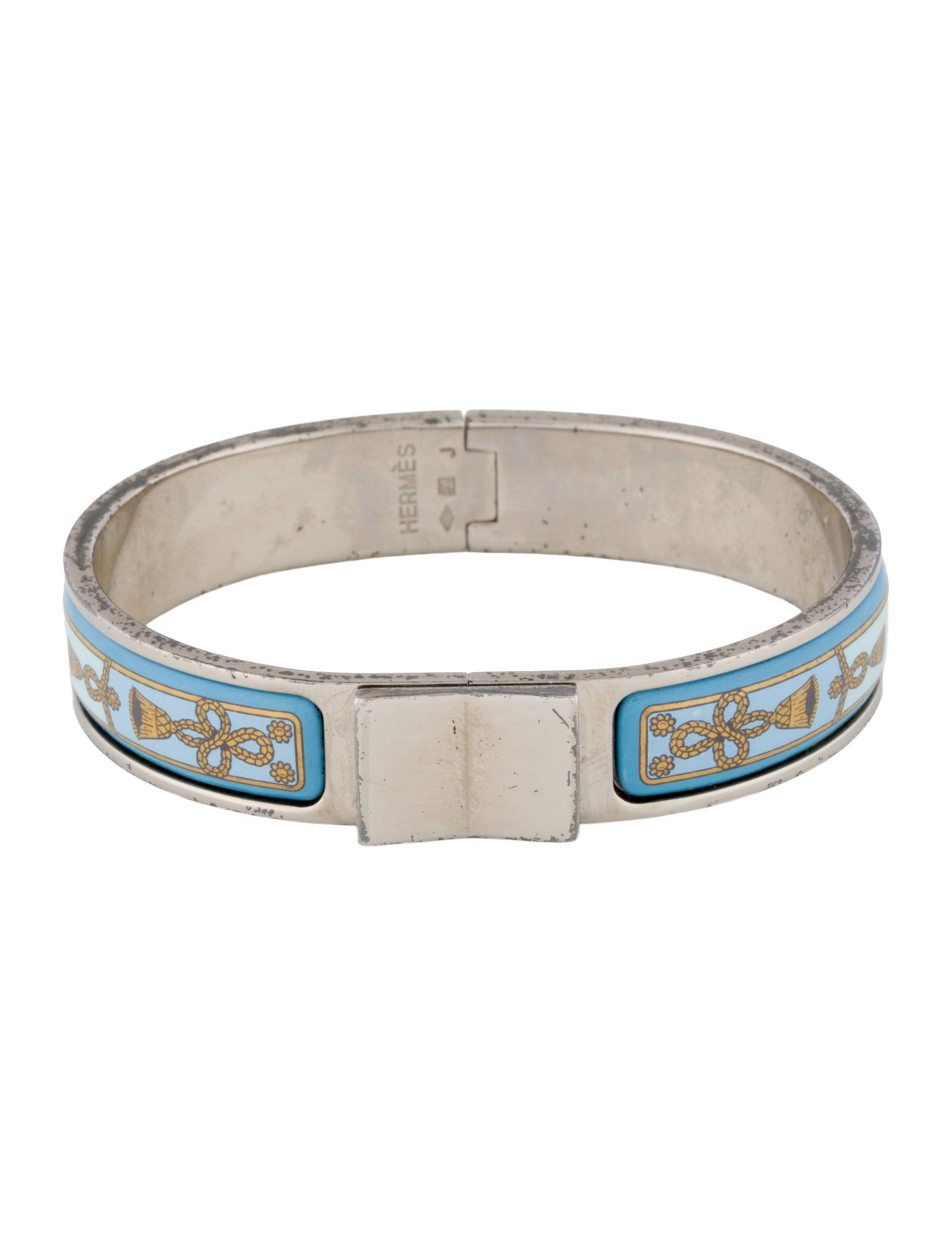 Bracelet Loquet Narrow Enamel Hinge Bracelet