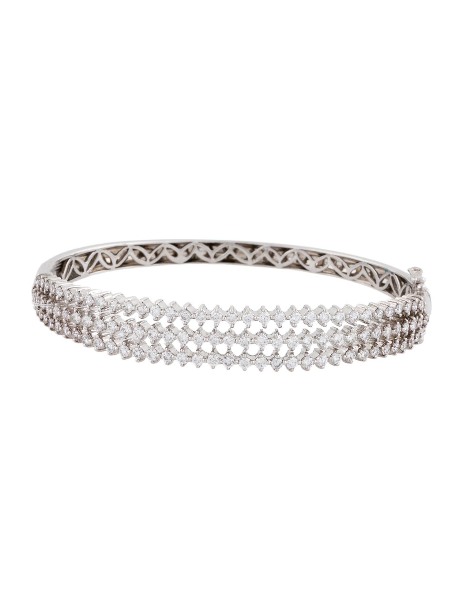 Bracelet 18K 2.31ctw Diamond Hinged Bangle Bracelet
