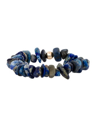 Bracelet 14K Lapis Lazuli Bead Bracelet