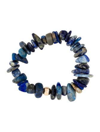 Bracelet 14K Lapis Lazuli Bead Bracelet