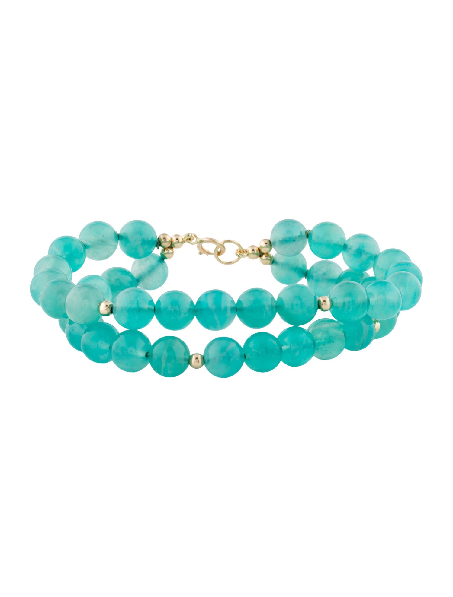 Bracelet 14K Amazonite Double Strand Bead