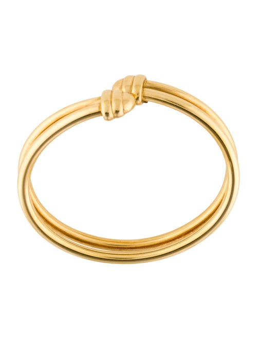 Bracelet 18K Double Row Bypass Bangle Bracelet