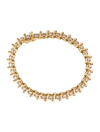 Bracelet 14K 4.64ctw Diamond Link Tennis Bracelet