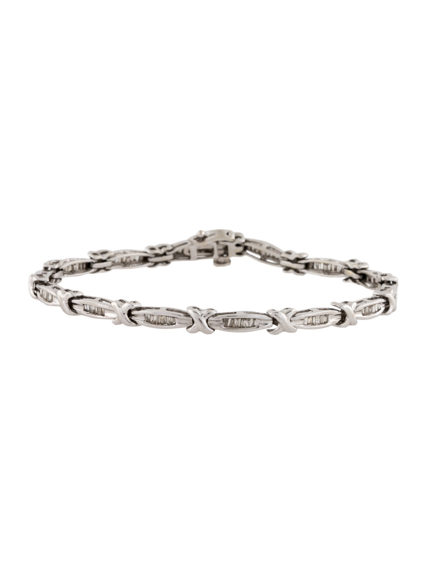 Bracelet 14K Diamond X Link