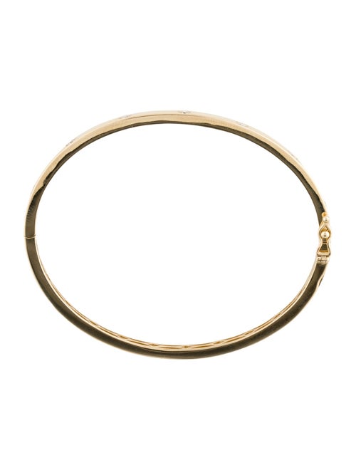 Bracelet 14K Diamond Station Bangle Bracelet