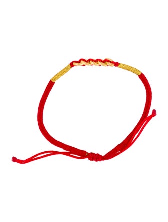 Bracelet 24K Coin Bead Cord Wrap Bracelet