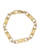 Bracelet 18K Double L Motif Nawabi Station Link Bracelet
