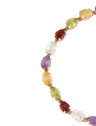 Bracelet 14K Multistone Link Bracelet