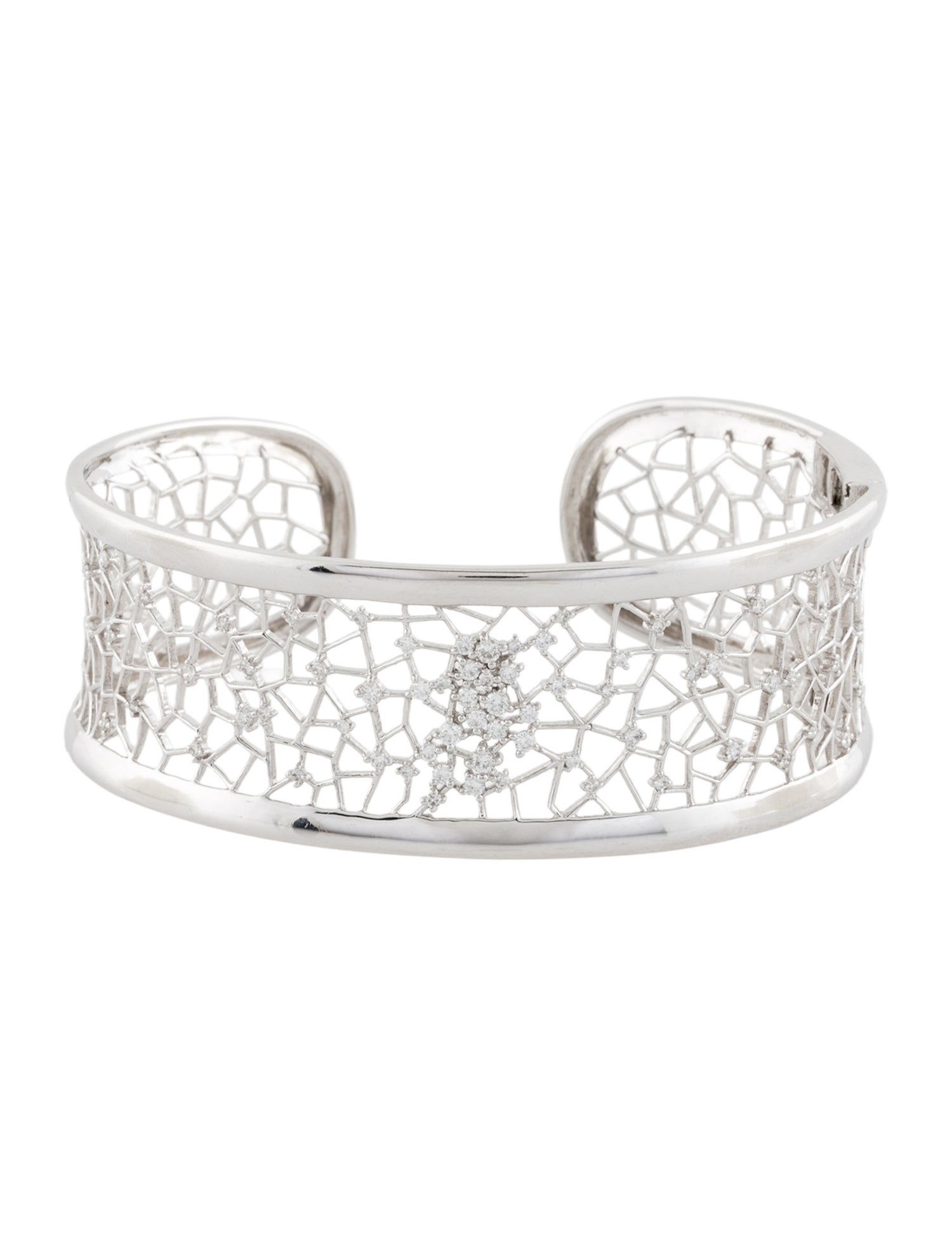 Bracelet 18K Diamond Openwork Kick Cuff