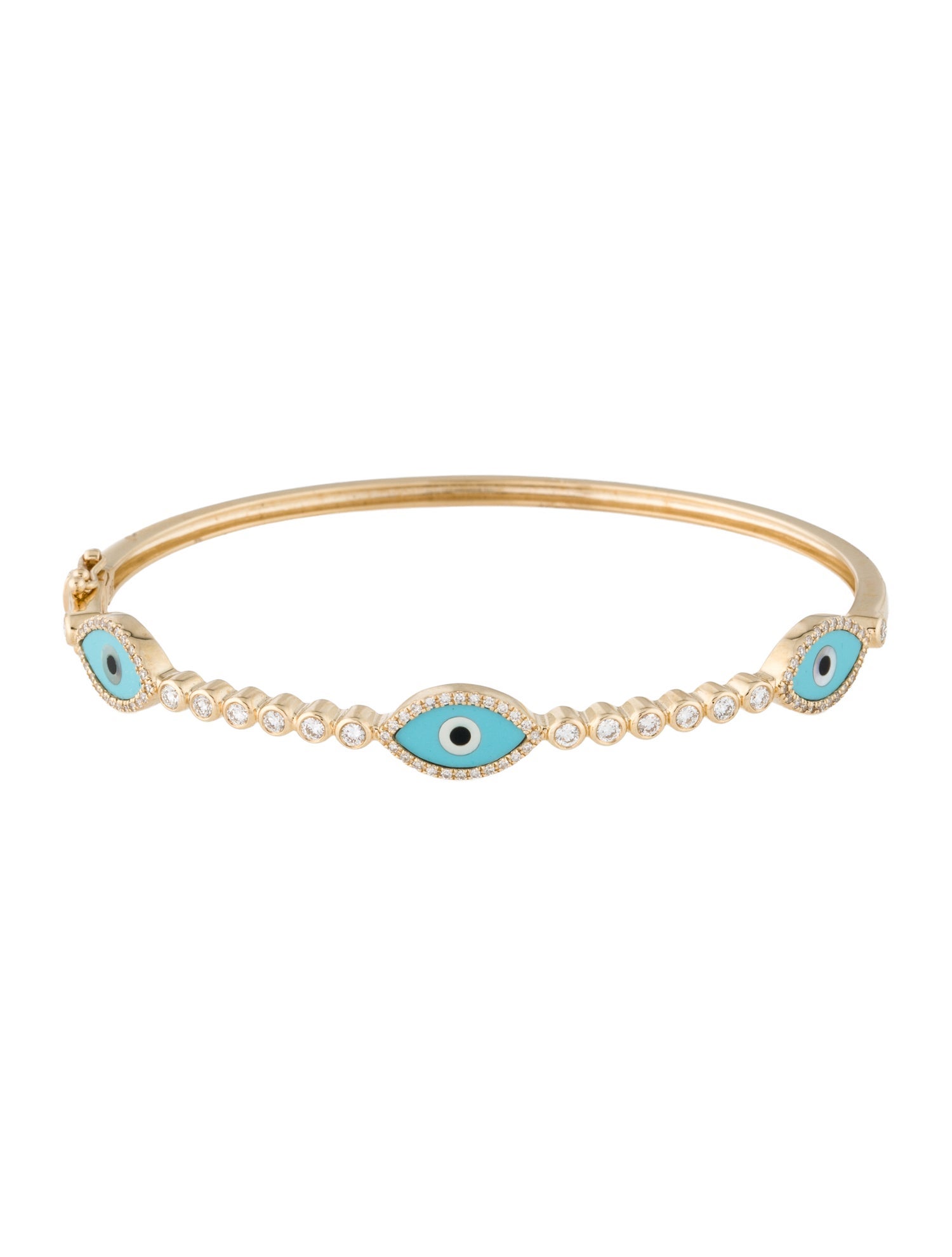 Bracelet 14K Multistone Bangle Bracelet