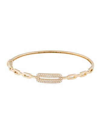 Bracelet 14K Diamond Link Bangle