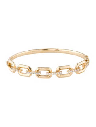 Bracelet 14K Diamond Link Bangle