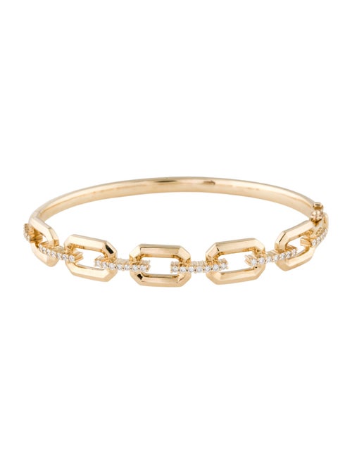 Bracelet 14K Diamond Link Bangle