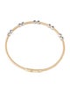 Bracelet 14K Diamond Pavé Station Flexible Bangle Bracelet