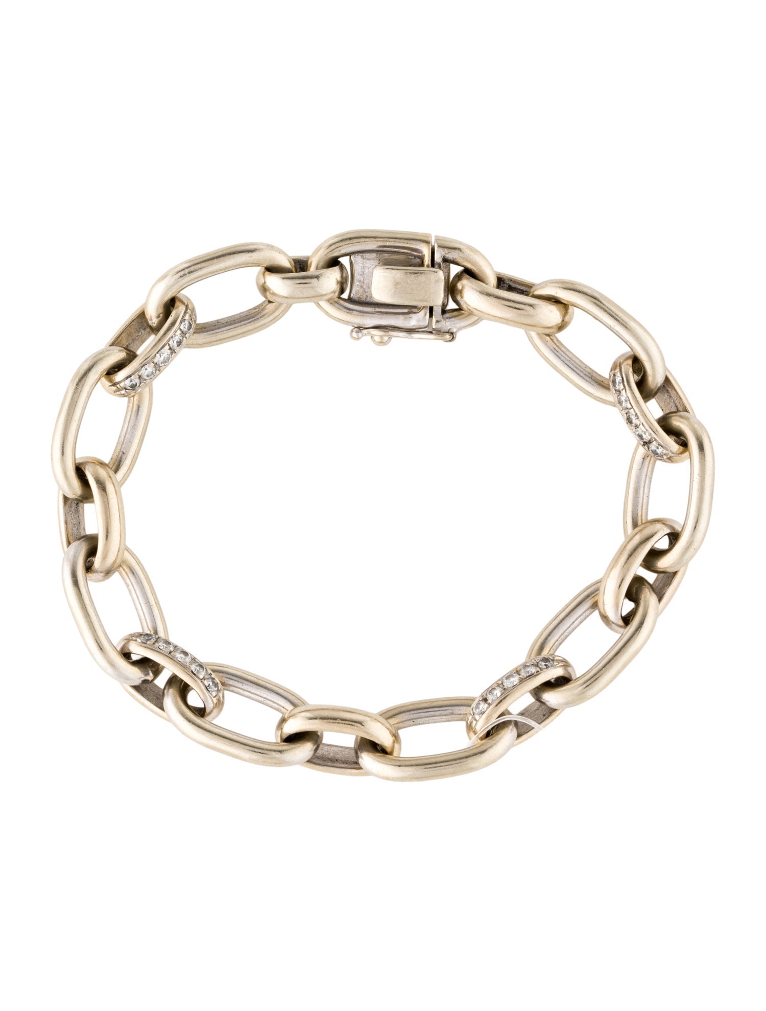 Bracelet 18K Diamond Pavé Link Bracelet