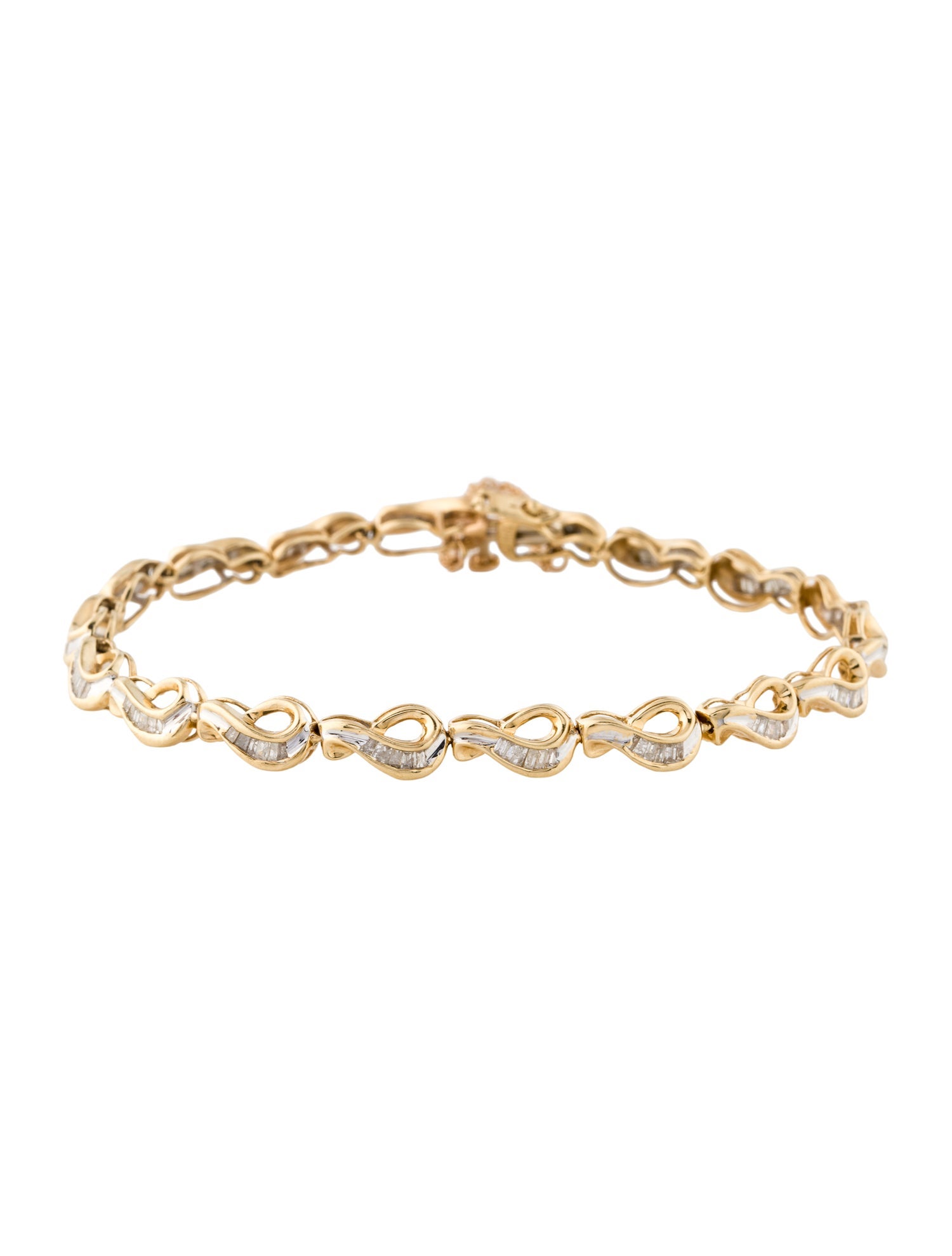Bracelet 14K 1.08ctw Diamond Link Bracelet