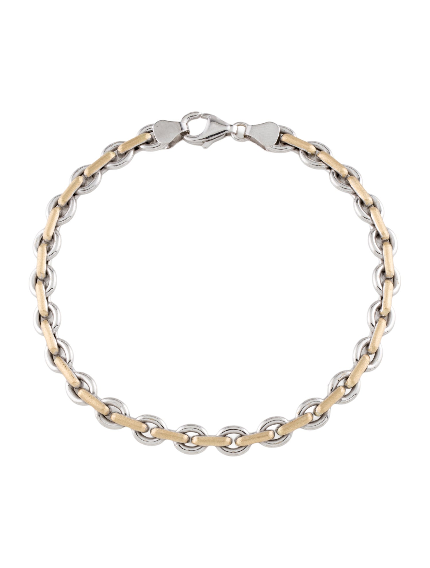 Bracelet 14K Two-Tone Reversable Link
