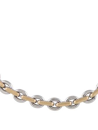 Bracelet 14K Two-Tone Reversable Link Bracelet