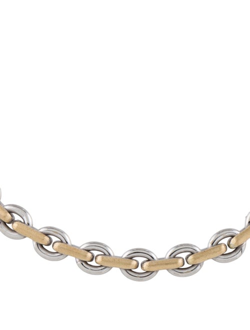 Bracelet 14K Two-Tone Reversable Link Bracelet