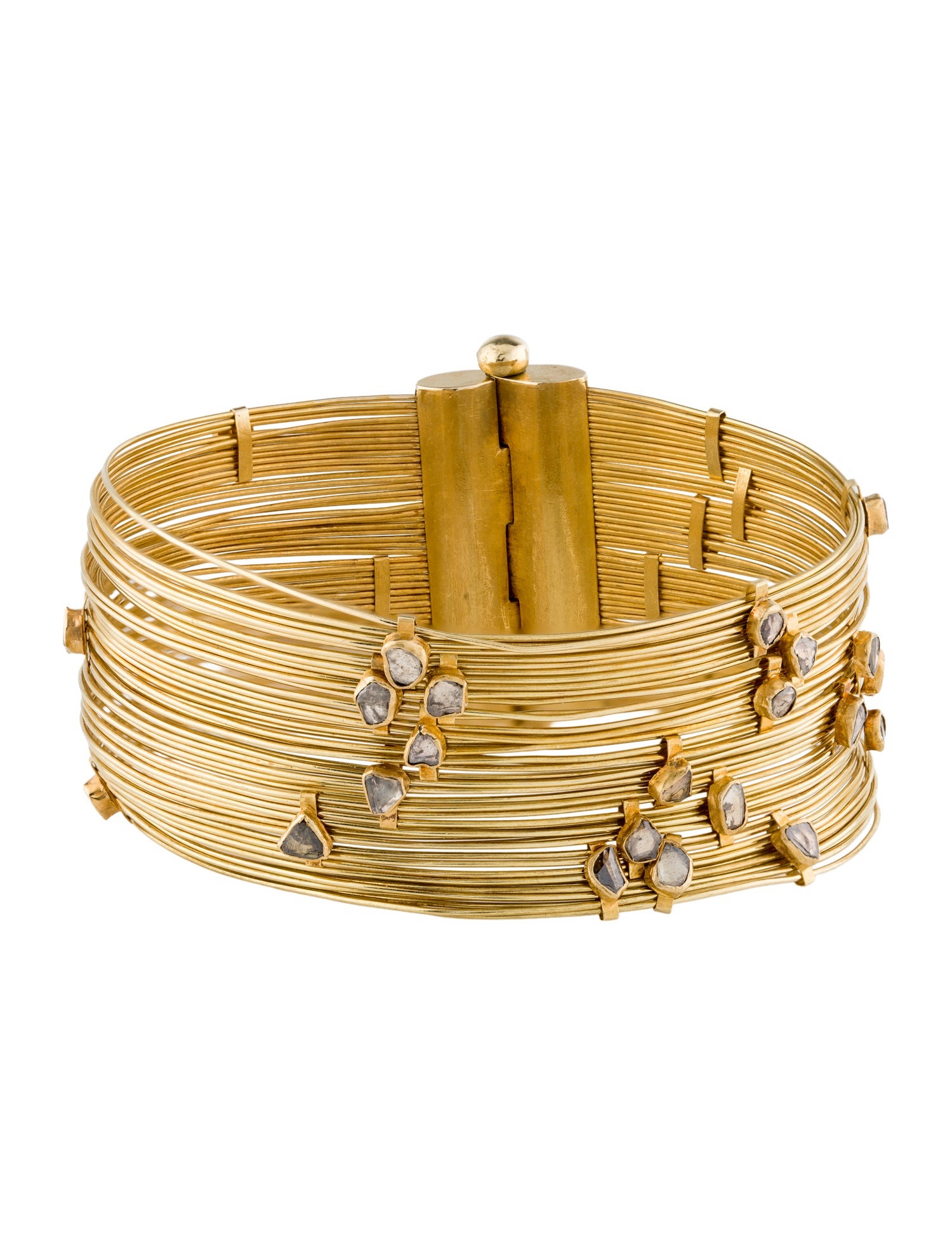 Bracelet 18K Diamond Wire Bangle