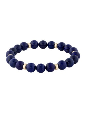 Bracelet 14K Lapis Lazuli Bead Bracelet