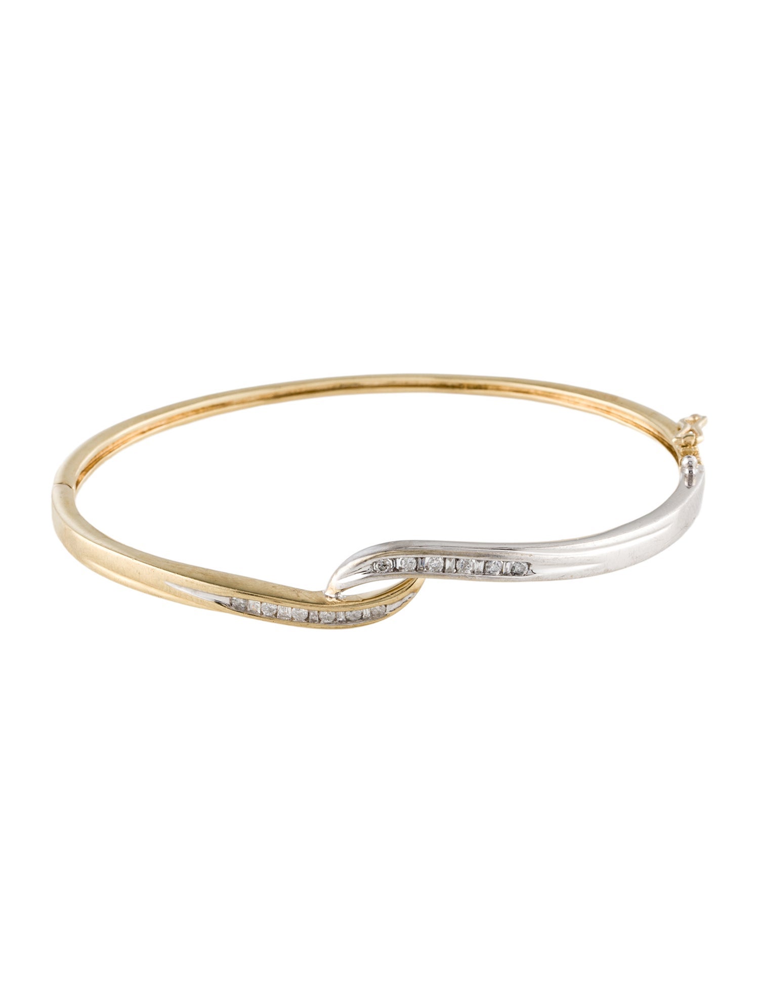 Bracelet Diamond Hinged Bangle Bracelet