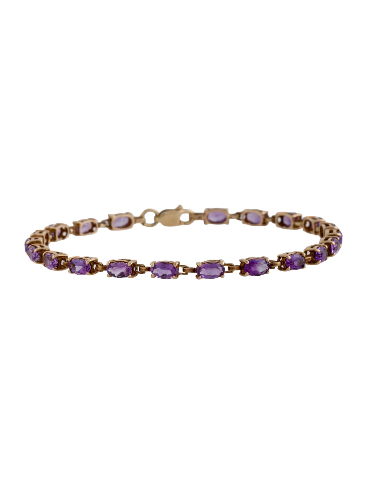 Bracelet 10K Amethyst Tennis