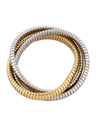 Bracelet 18K Two-Tone Tubogas Rolling Bangle