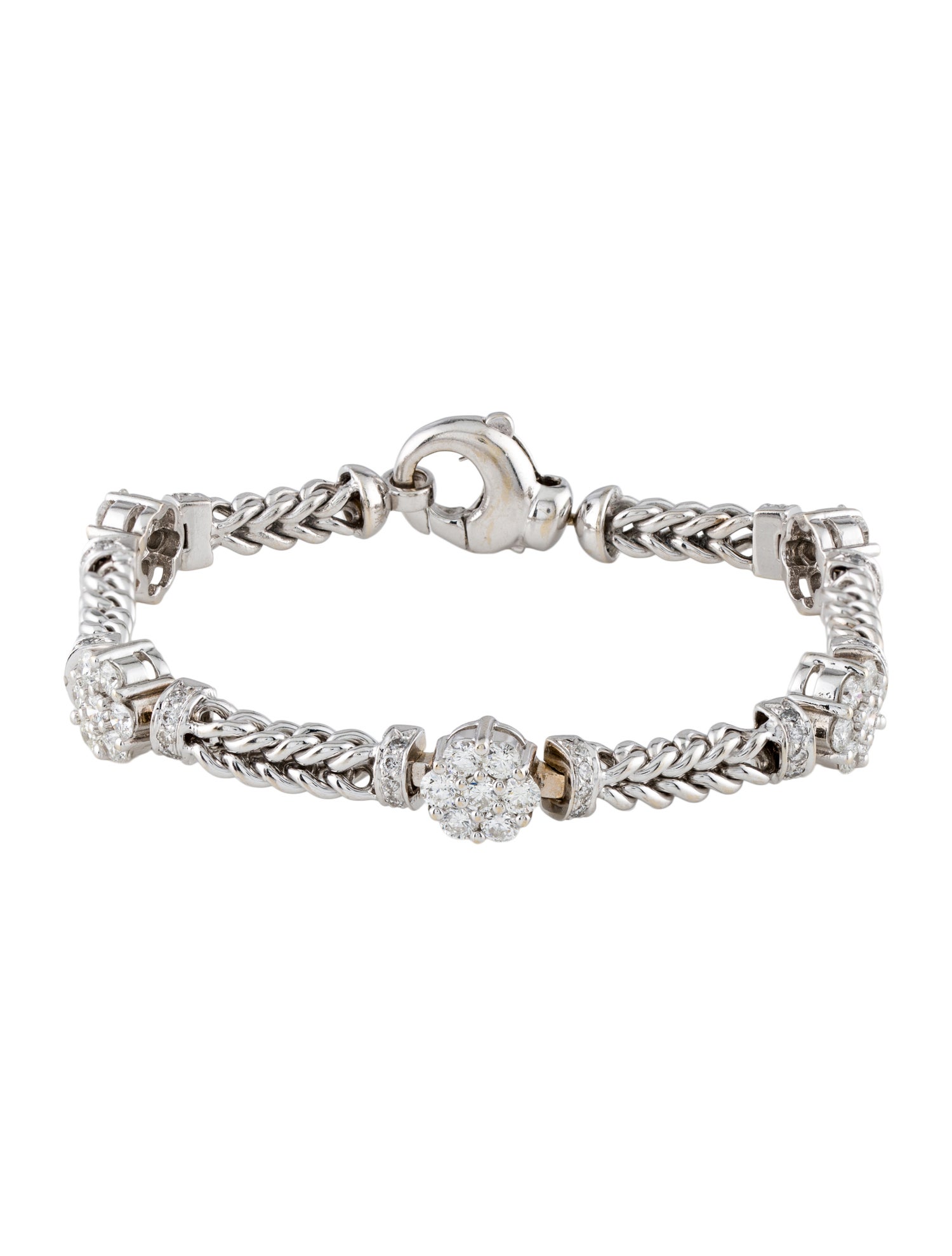 Bracelet 14K 4.17ctw Diamond Link Bracelet