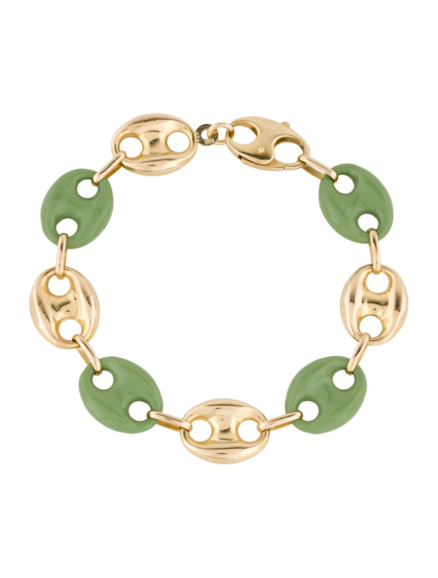 Bracelet 14K Enamel Anchor Link Bracelet