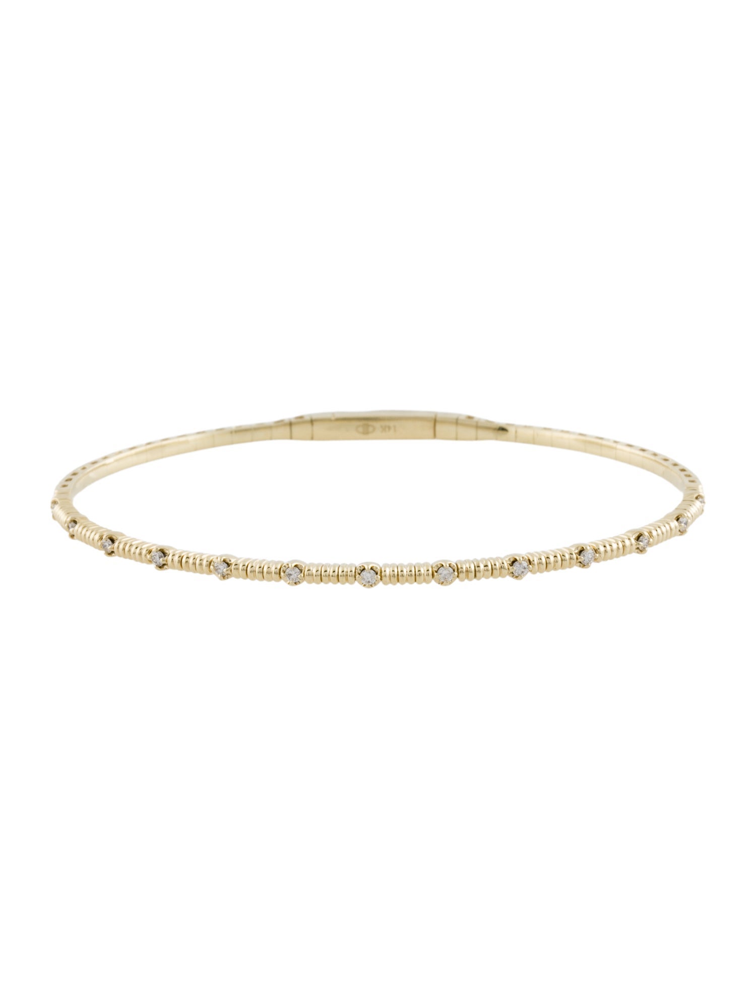Bracelet 14K Diamond Flexible Bangle Bracelet