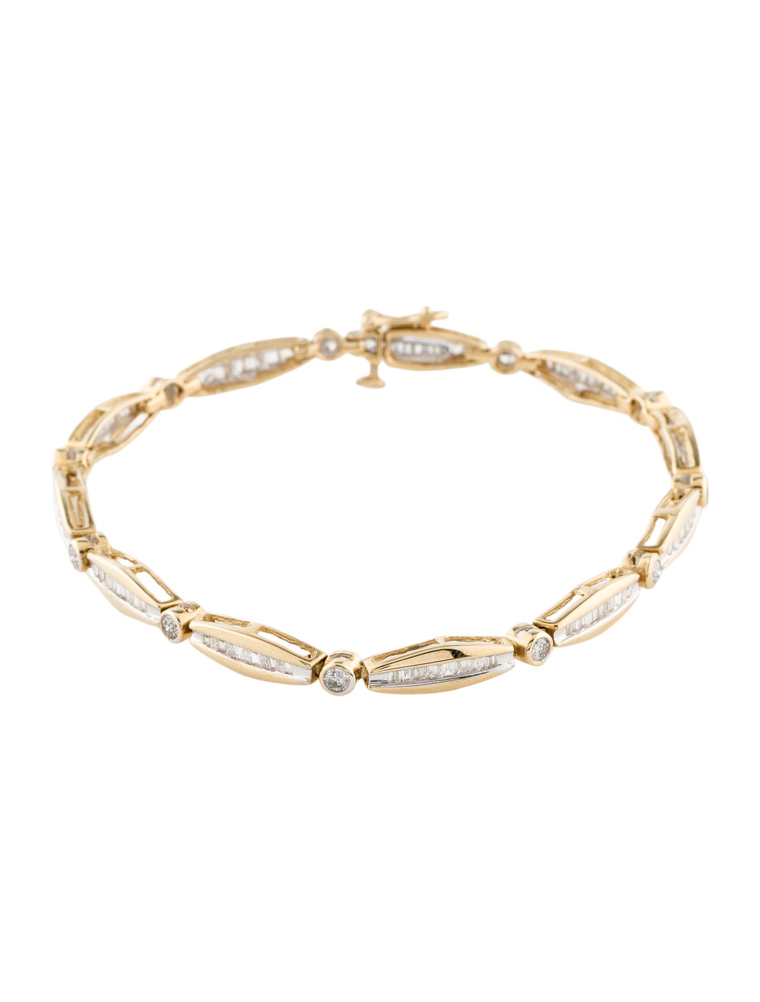 Bracelet 14K Diamond Link Bracelet